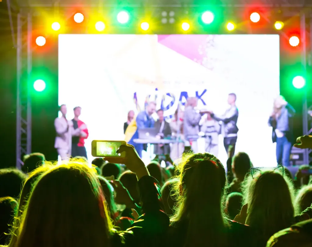 business event with live performance