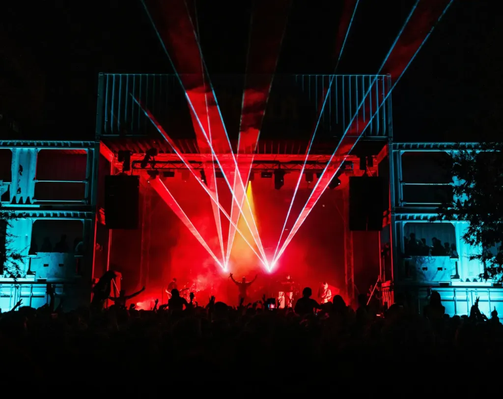 concert stage setup