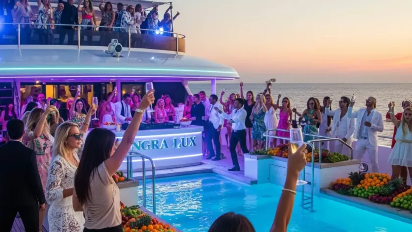 yacht party entertainment Dubai
