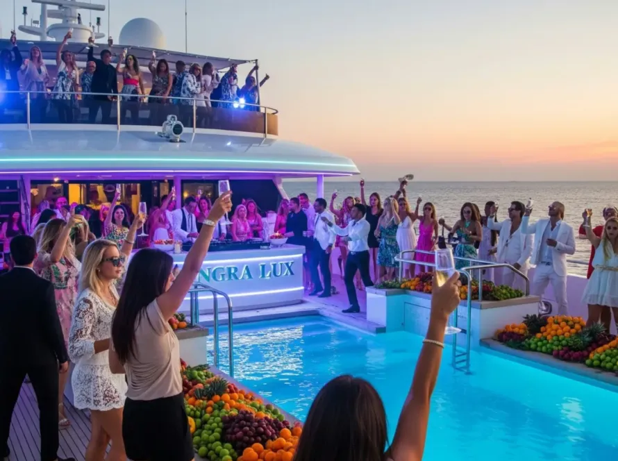 yacht party entertainment Dubai